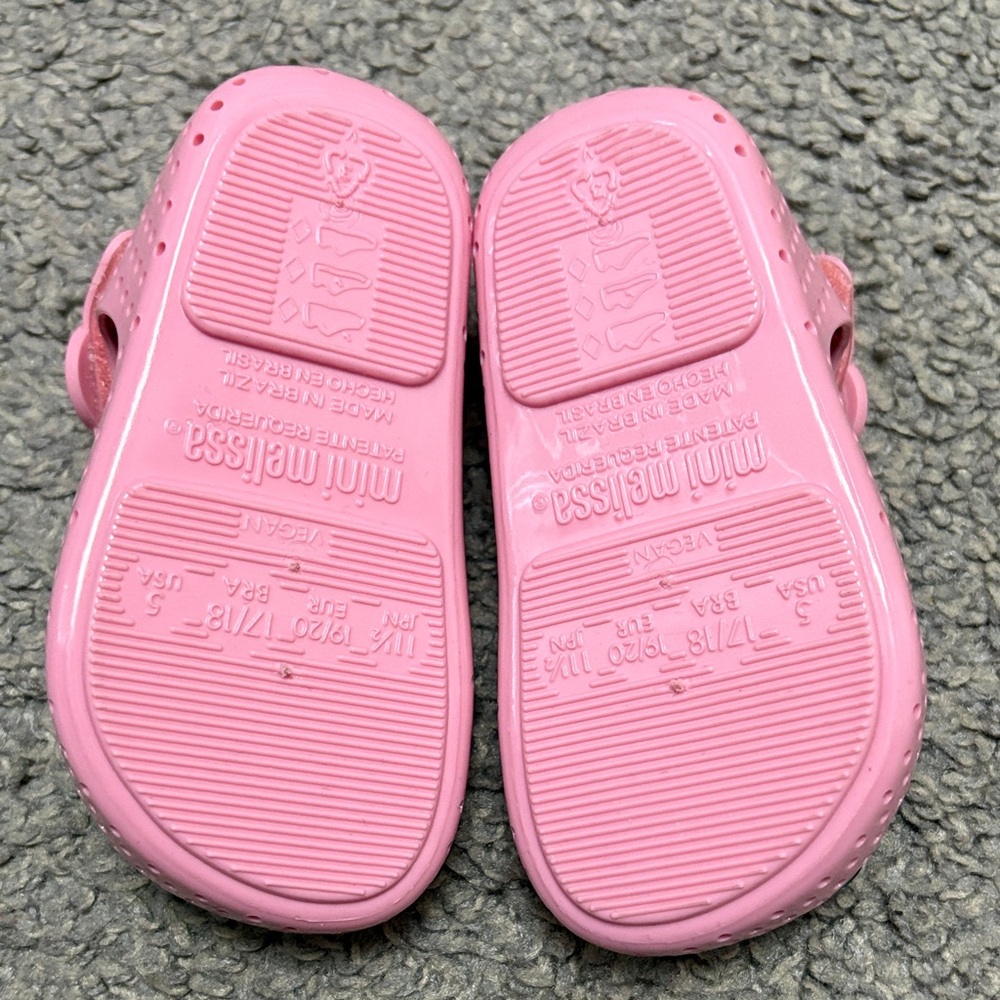 Mini Melissa Pink Cherry Jelly Mary Jane Sandals - Picture 3 of 3